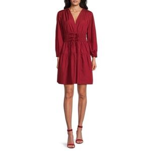 10 Crosby Derek Lam Emma Surplice Mini Dress Size 4